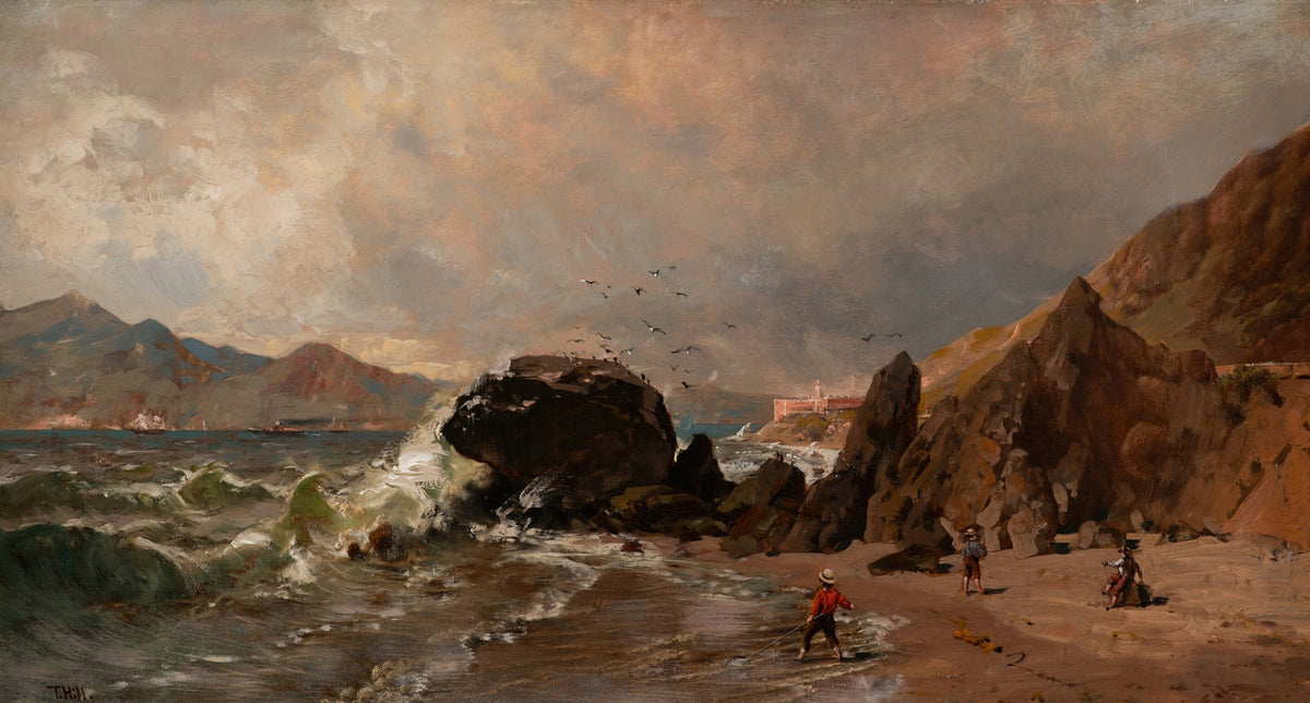 Thomas Hill — A View of Fort Point from Baker Beach, San Francisco | Landscape Fine Art Print