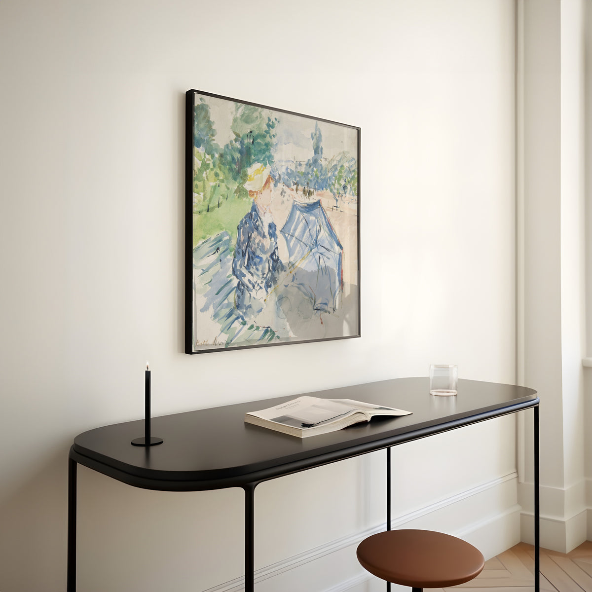 Berthe Morisot — A Woman Seated at a Bench on the Avenue du Bois | Fine Art Print