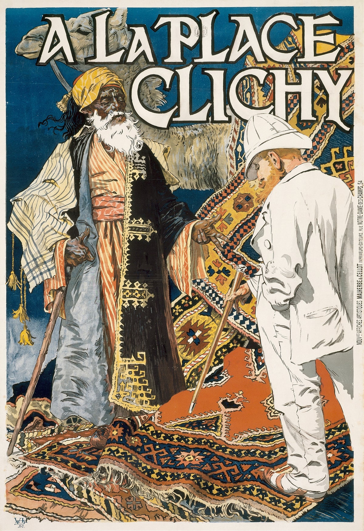 Eugène Grasset — À la Place Clichy | Vintage Poster Print