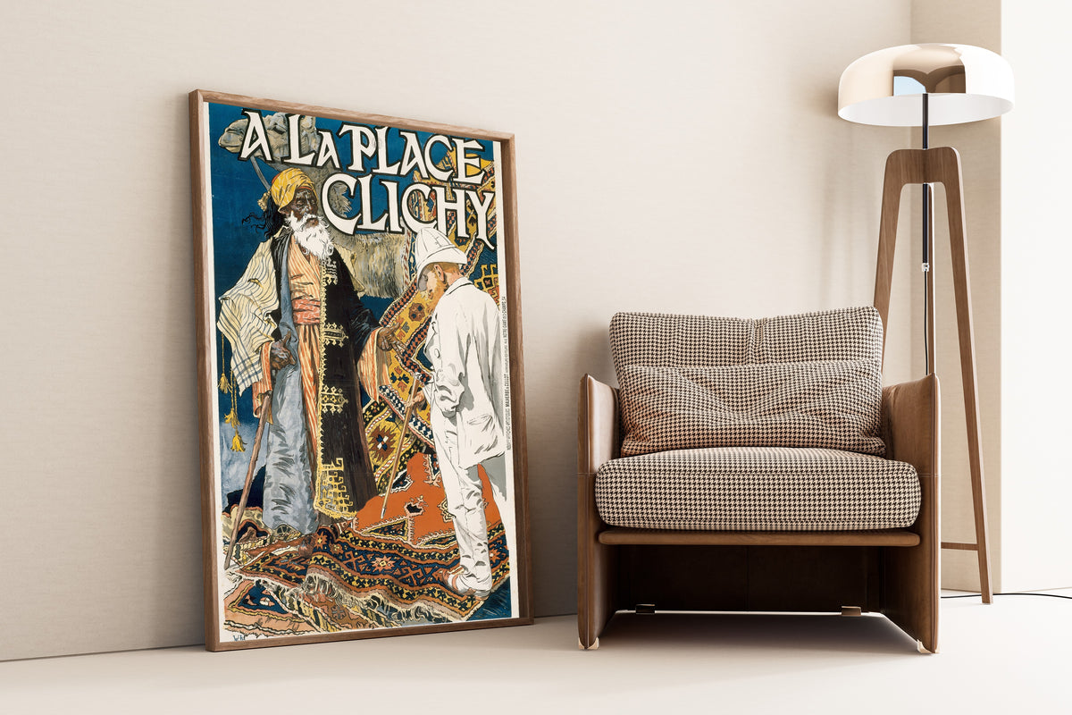 Eugène Grasset — À la Place Clichy | Vintage Poster Print