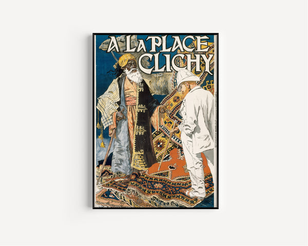 Eugène Grasset — À la Place Clichy | Vintage Poster Print
