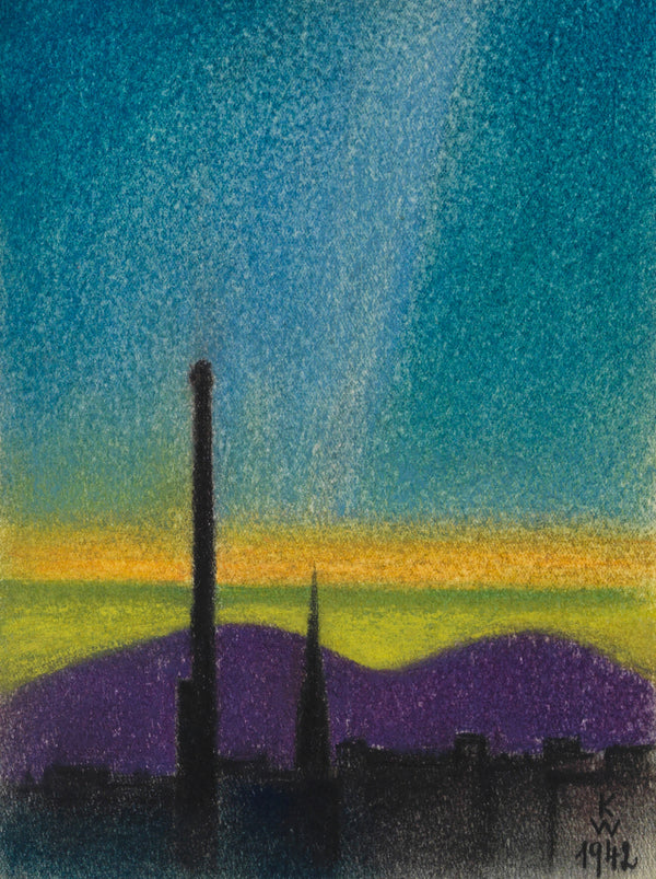 Karl Wiener — Abendlandschaft Wien (Evening Landscape, Vienna) | Modernist Landscape Print