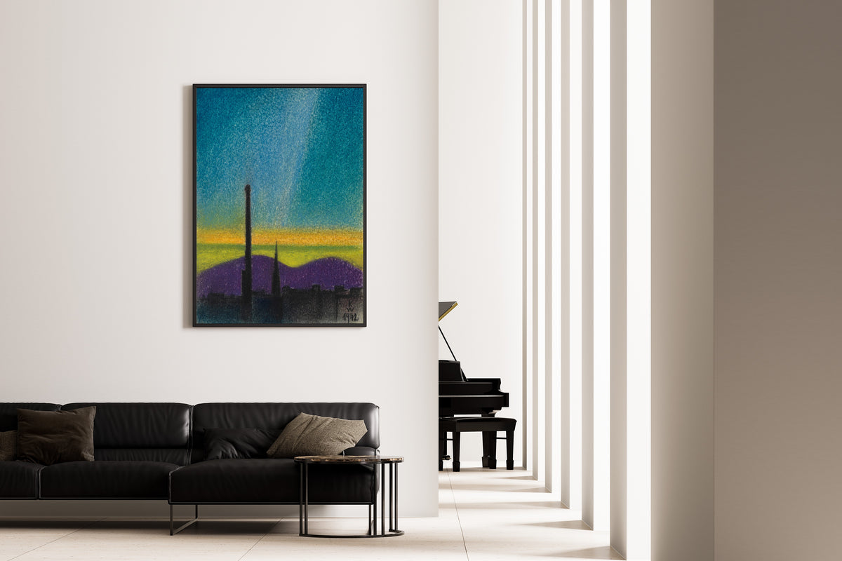 Karl Wiener — Abendlandschaft Wien (Evening Landscape, Vienna) | Modernist Landscape Print