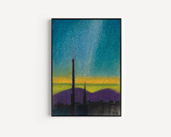 Karl Wiener — Abendlandschaft Wien (Evening Landscape, Vienna) | Modernist Landscape Print