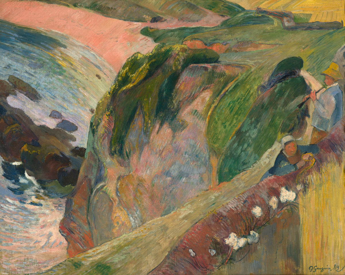 Paul Gauguin — Above the Sea (The Flageolet Player on the Cliff) | Fine Art Print