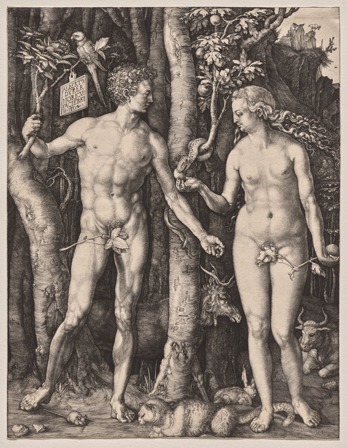 Albrecht Dürer — Adam and Eve | Engraving Print