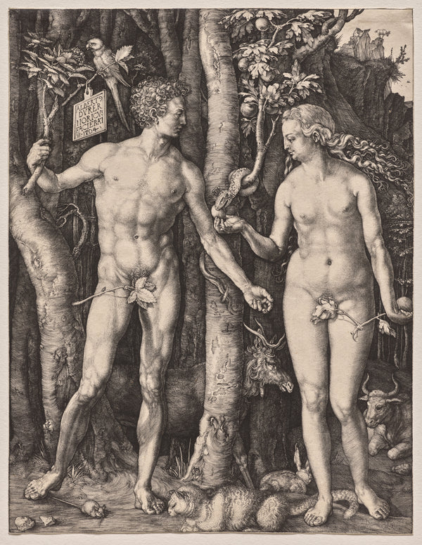 Albrecht Dürer — Adam and Eve | Engraving Print