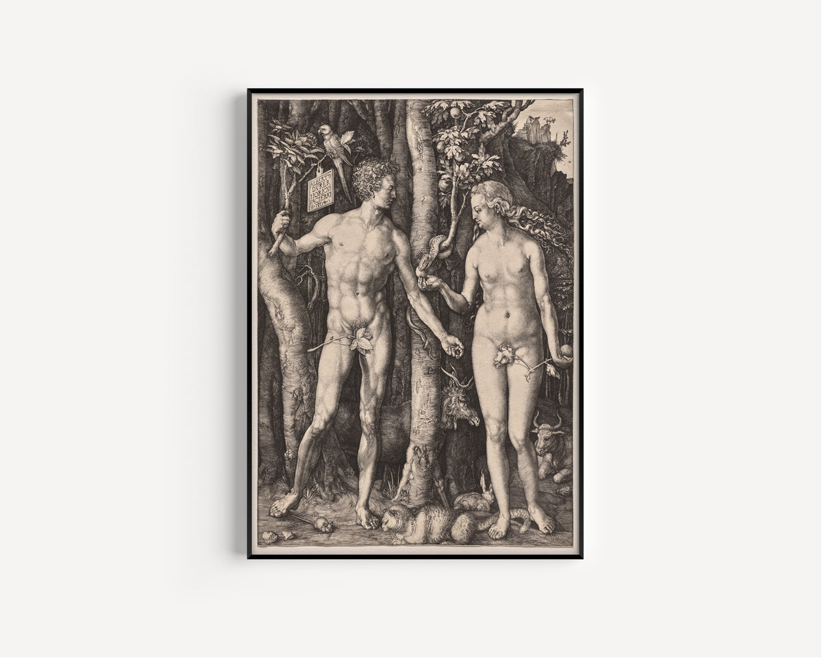 Albrecht Dürer — Adam and Eve | Engraving Print