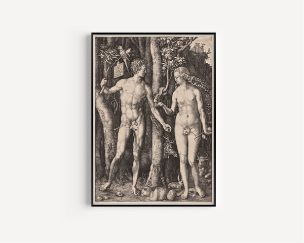 Albrecht Dürer — Adam and Eve | Engraving Print