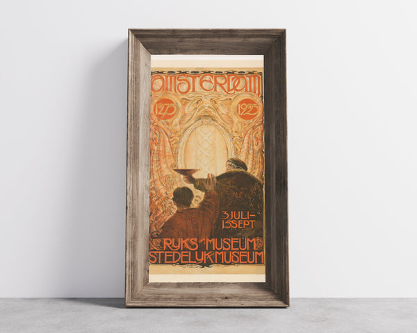 Huib Luns — Affiche voor de tentoonstelling Amsterdam 1275-1925 [Poster for the exhibition Amsterdam 1275-1925] | Vintage Poster Print