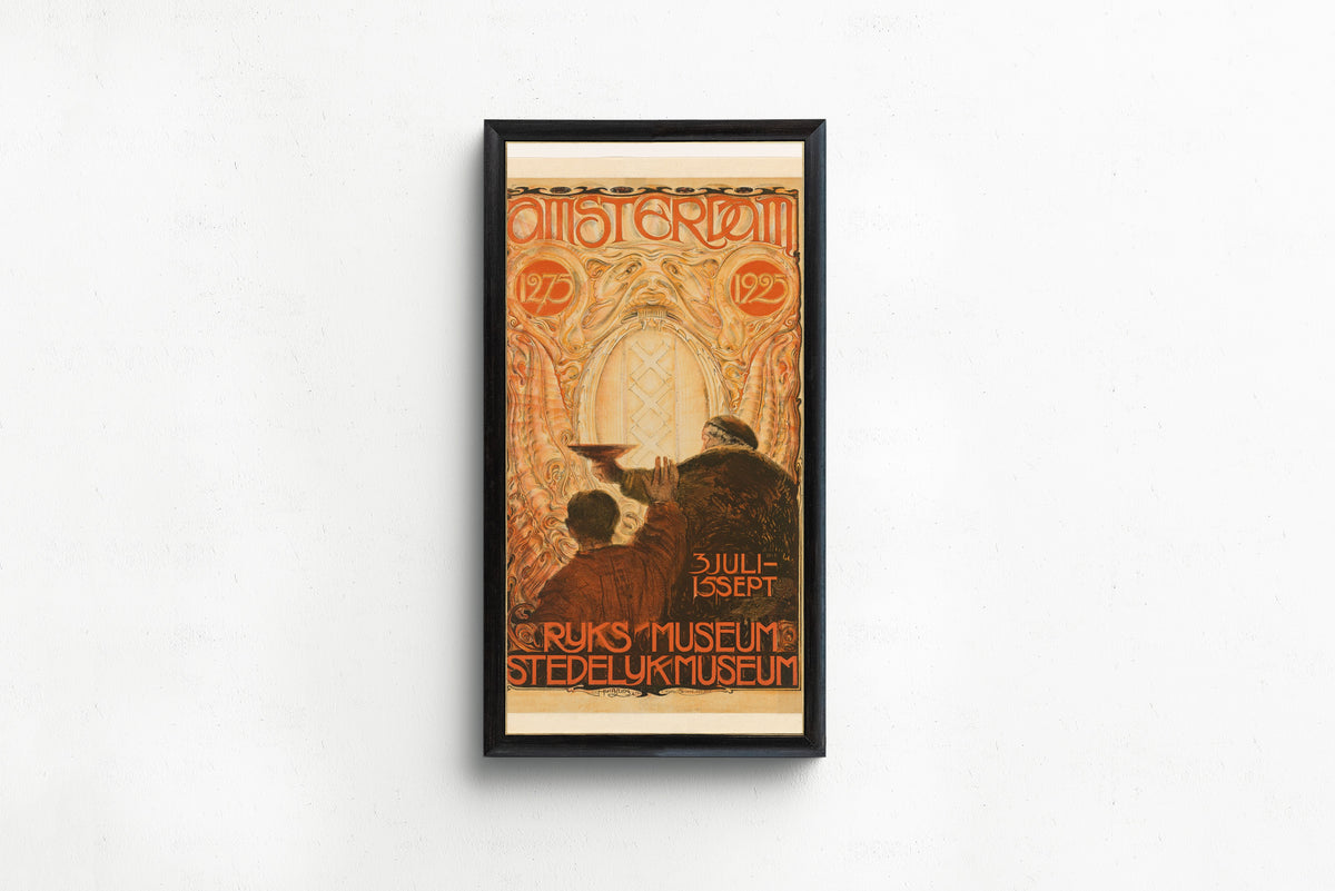 Huib Luns — Affiche voor de tentoonstelling Amsterdam 1275-1925 [Poster for the exhibition Amsterdam 1275-1925] | Vintage Poster Print