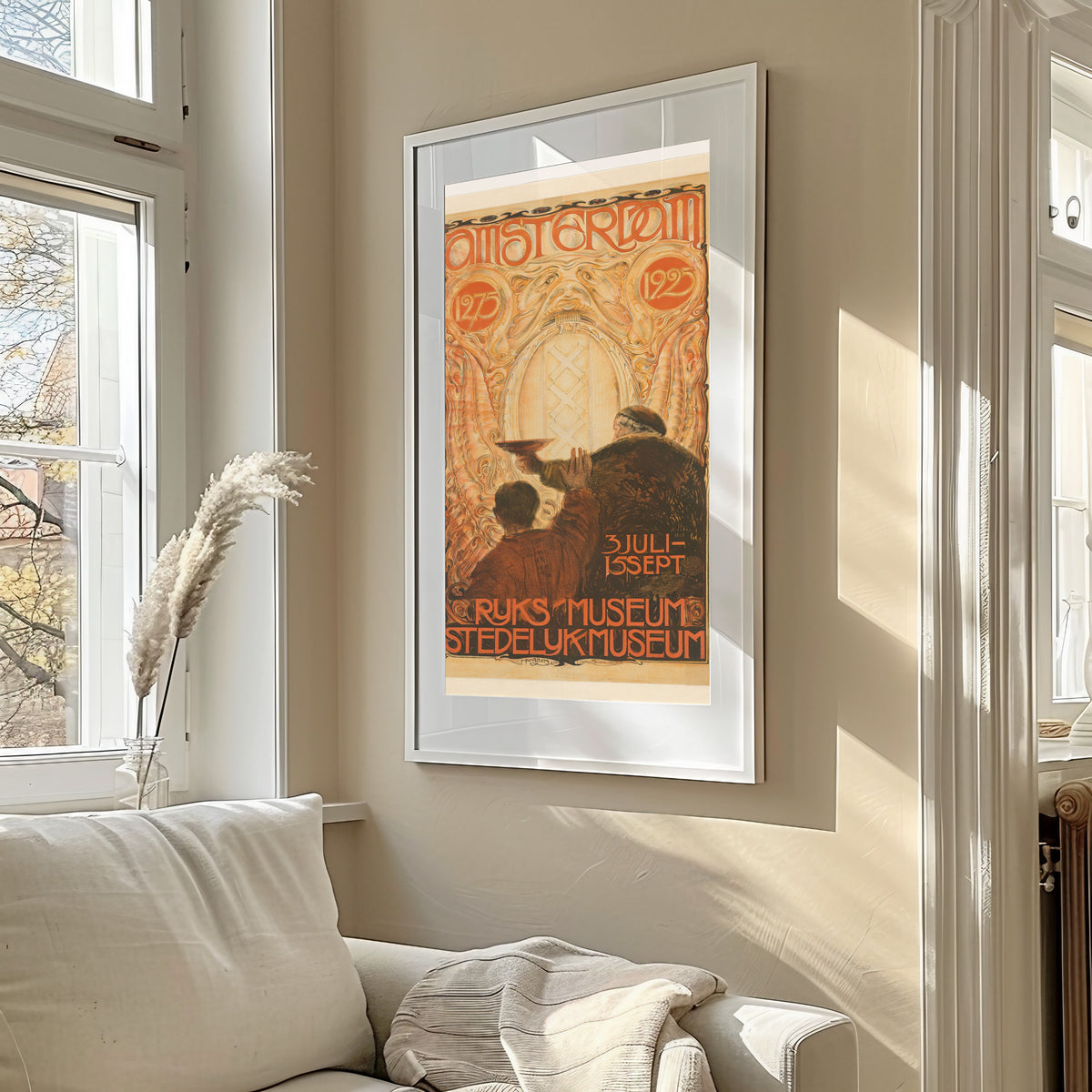 Huib Luns — Affiche voor de tentoonstelling Amsterdam 1275-1925 [Poster for the exhibition Amsterdam 1275-1925] | Vintage Poster Print
