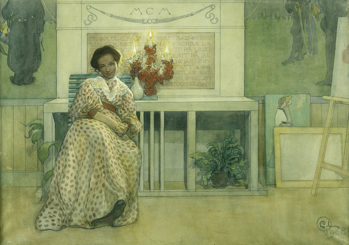 Carl Larsson — After the Prom | Swedish Watercolour Print