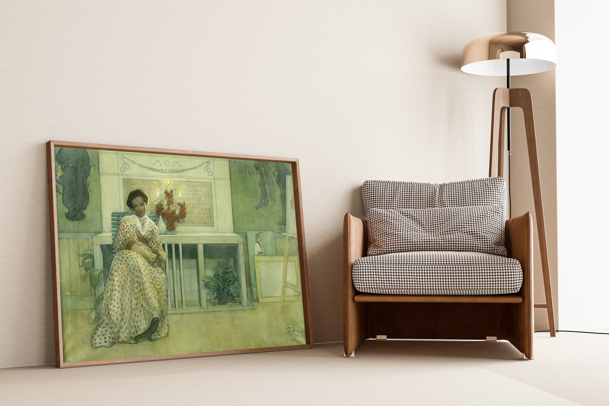 Carl Larsson — After the Prom | Swedish Watercolour Print