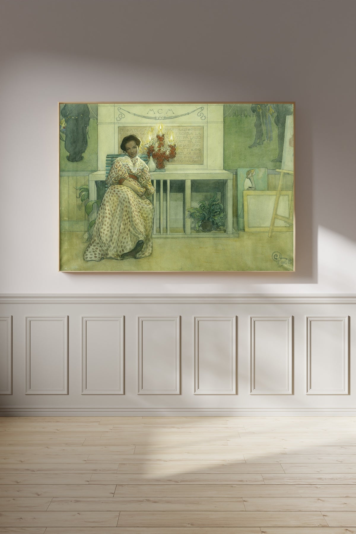 Carl Larsson — After the Prom | Swedish Watercolour Print