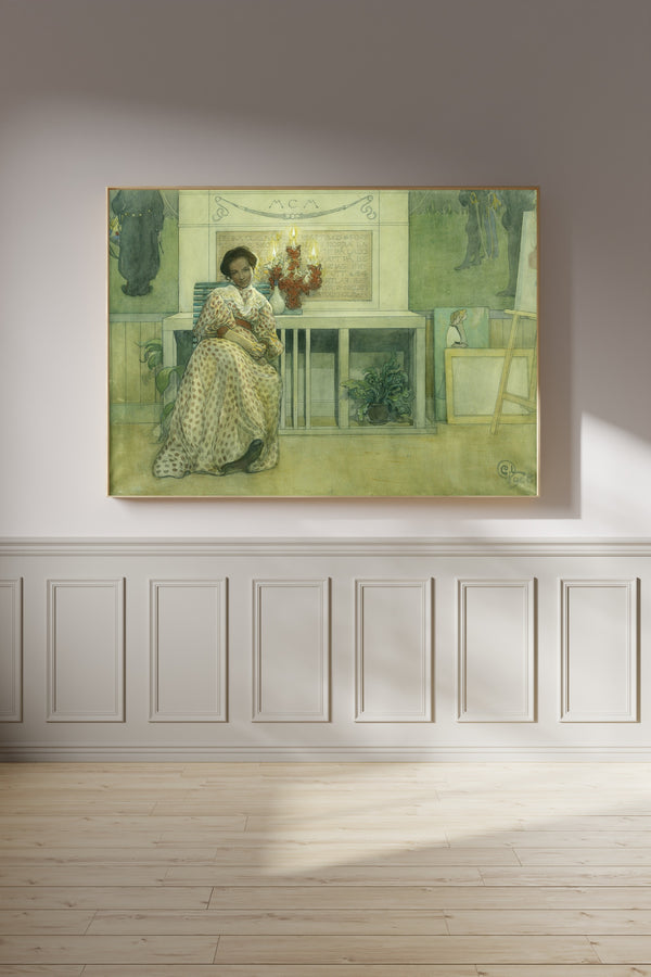 Carl Larsson — After the Prom | Swedish Watercolour Print