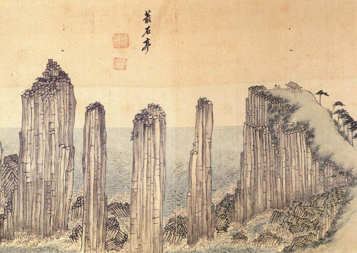 Kim Hong-do (Danwon) — Album of Four Districts around Mt. Geumgang: Chongseokjeong | Korean Painting Art Print