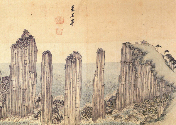 Kim Hong-do (Danwon) — Album of Four Districts around Mt. Geumgang: Chongseokjeong | Korean Painting Art Print