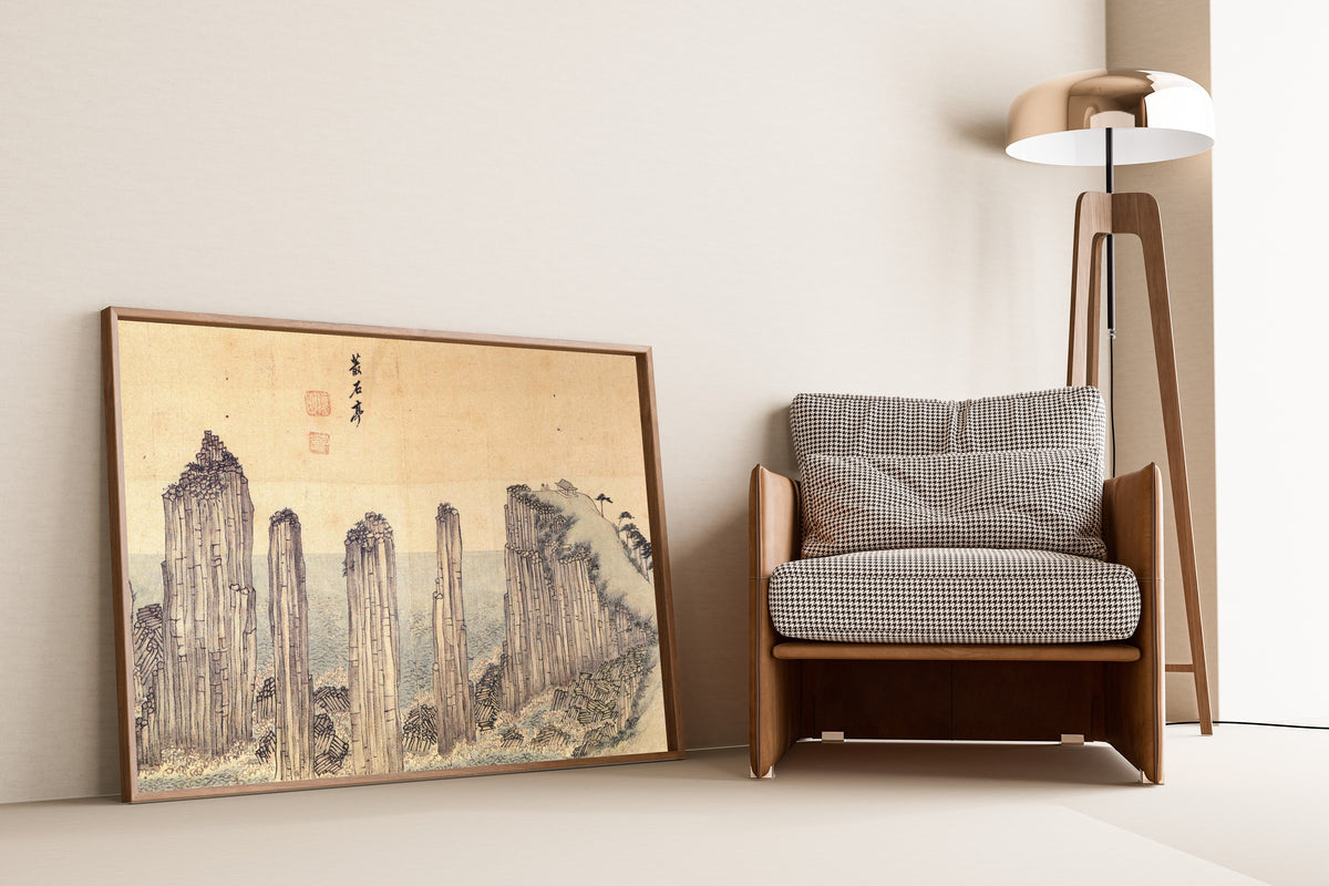 Kim Hong-do (Danwon) — Album of Four Districts around Mt. Geumgang: Chongseokjeong | Korean Painting Art Print