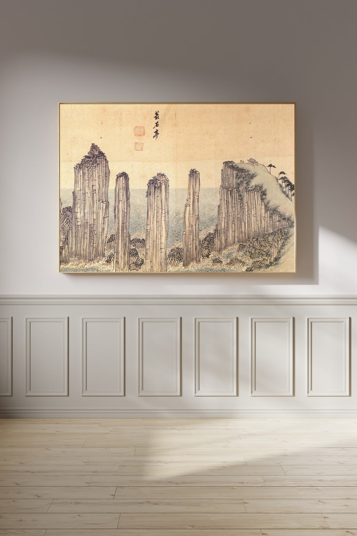 Kim Hong-do (Danwon) — Album of Four Districts around Mt. Geumgang: Chongseokjeong | Korean Painting Art Print