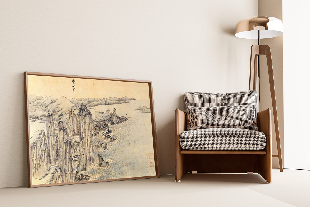 Kim Hong-do (Danwon) — Album of Four Districts around Mt. Geumgang: Hwanseonjeong | Korean Painting Art Print