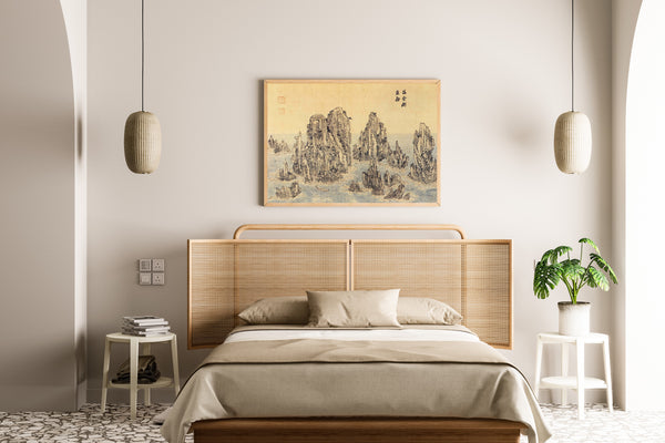 Kim Hong-do (Danwon) — Album of Four Districts around Mt. Geumgang: Rear View of Haegeumgang | Korean Painting Art Print