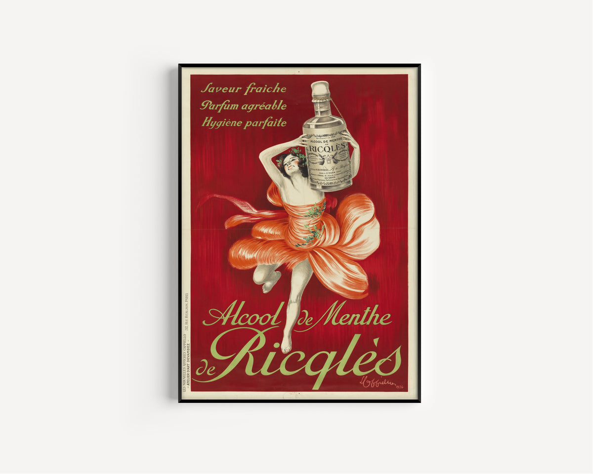 Leonetto Cappiello — Alcool de menthe de Ricqlès | Vintage Poster Print