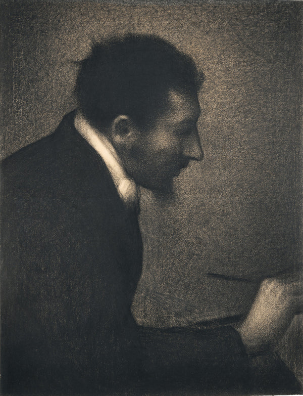 Georges Seurat — Aman-Jean (Portrait of Edmond François Aman-Jean) | Fine Art Print