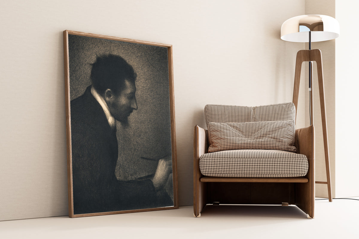 Georges Seurat — Aman-Jean (Portrait of Edmond François Aman-Jean) | Fine Art Print