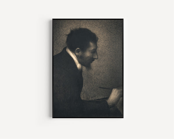 Georges Seurat — Aman-Jean (Portrait of Edmond François Aman-Jean) | Fine Art Print