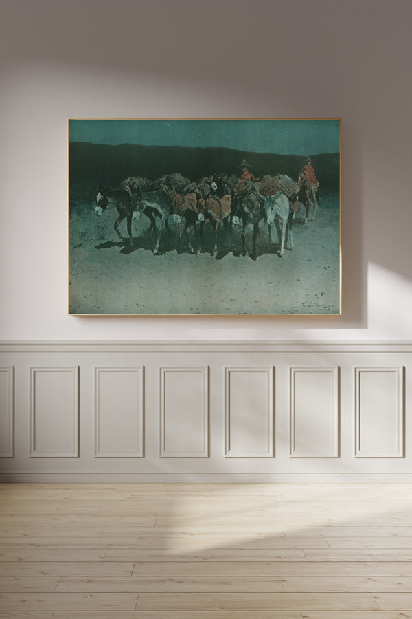 Frederic Remington — An Early Start for Market | Western Art Print