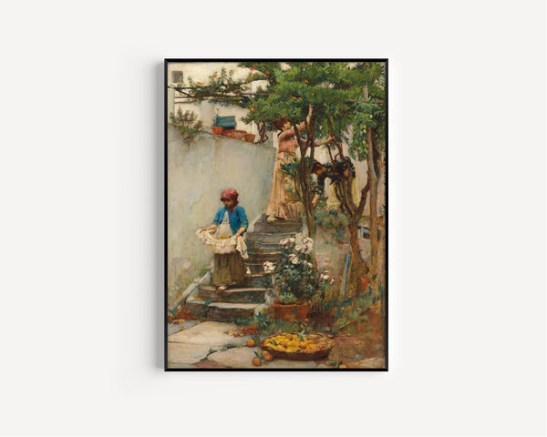 John William Waterhouse — An Orange Garden | Pre-Raphaelite Art Print