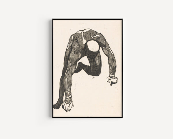Reijer Stolk — Anatomical Study | Woodcut Print