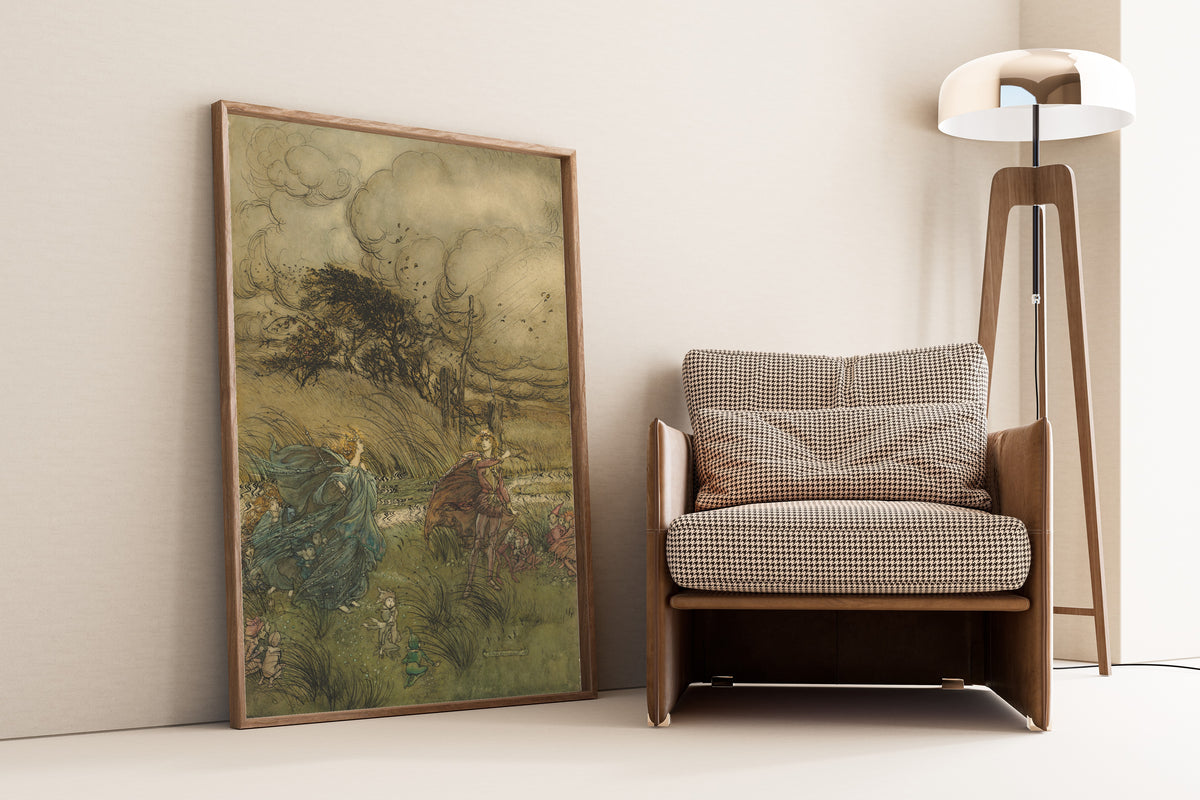 Arthur Rackham — And Now They Never Meet in Grove or Green | Shakespeare Illustration Print
