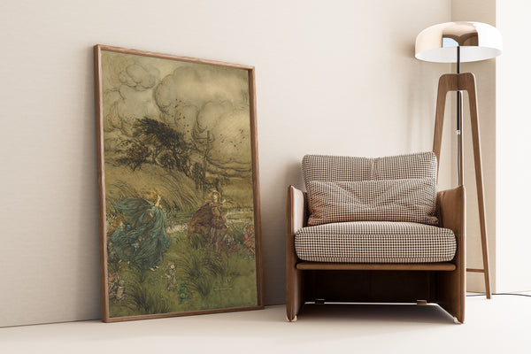 Arthur Rackham — And Now They Never Meet in Grove or Green | Shakespeare Illustration Print