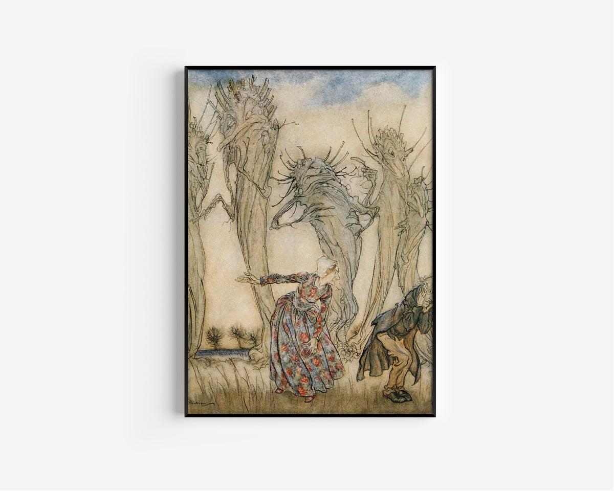 Arthur Rackham — And That Is the Story of Mr. and Mrs. Vinegar | Fairy Tale Illustration Print
