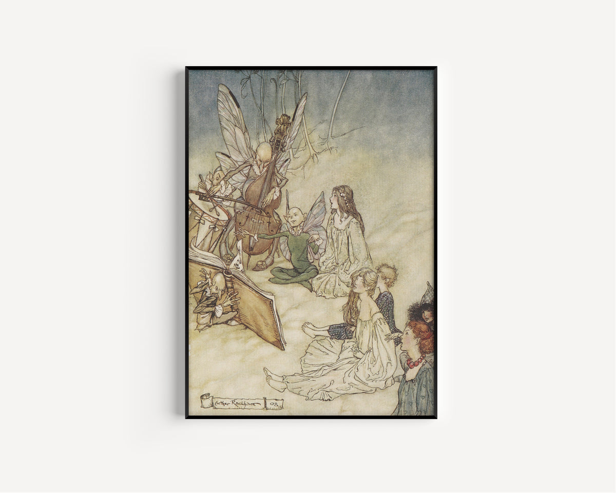 Arthur Rackham — And a Fairy Song | Shakespeare Illustration Print