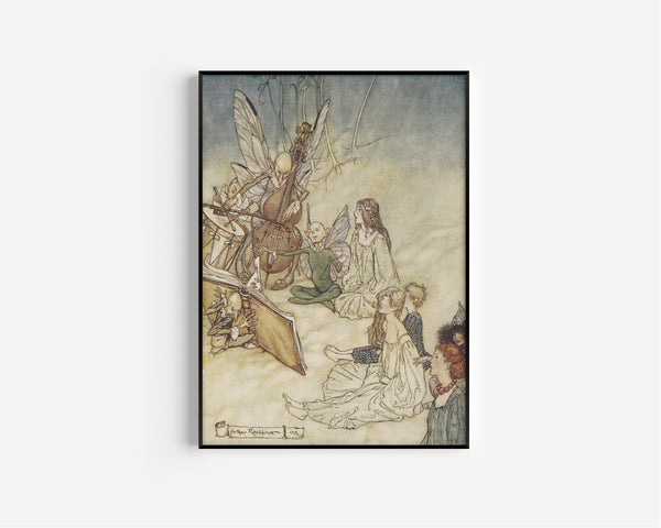 Arthur Rackham — And a Fairy Song | Shakespeare Illustration Print