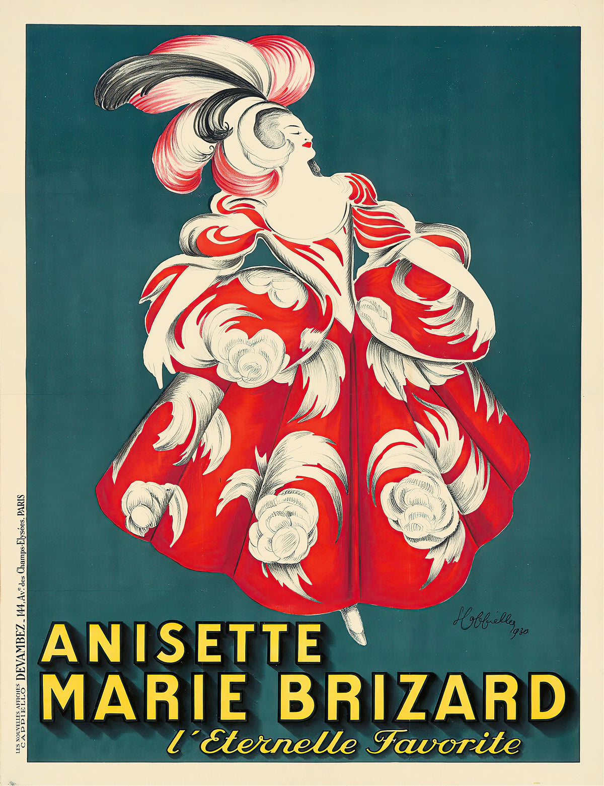 Leonetto Cappiello — Anisette Marie Brizard | Vintage Poster Print