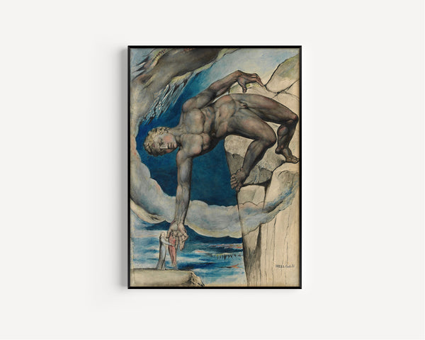 William Blake — Antaeus Setting down Dante and Virgil | Symbolist Art Print