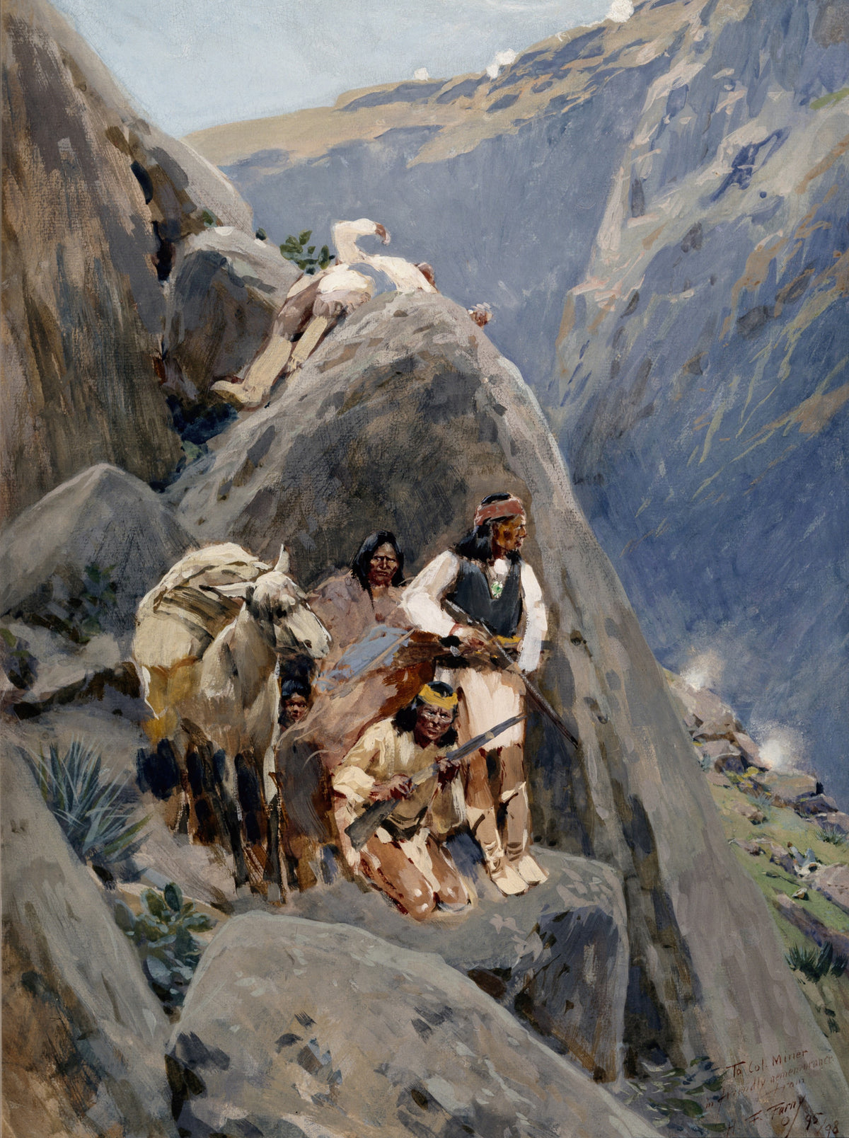 Henry Farny — Apache Indians in the Mountains | Western Art Print