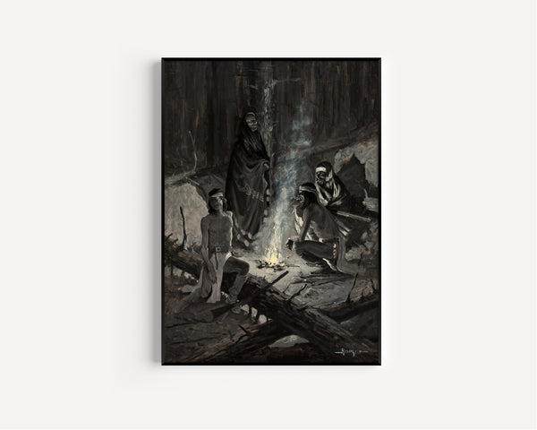 Frederic Remington — Apache Signal Fire | Western Art Print