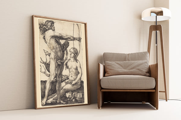 Albrecht Dürer — Apollo and Diana | Engraving Print