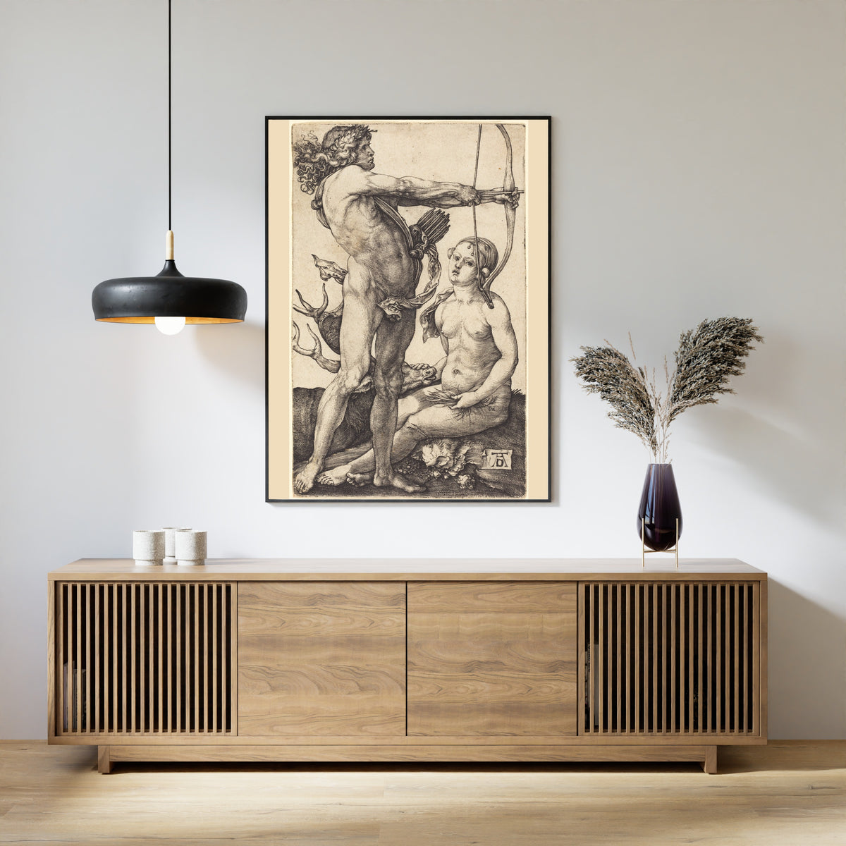 Albrecht Dürer — Apollo and Diana | Engraving Print