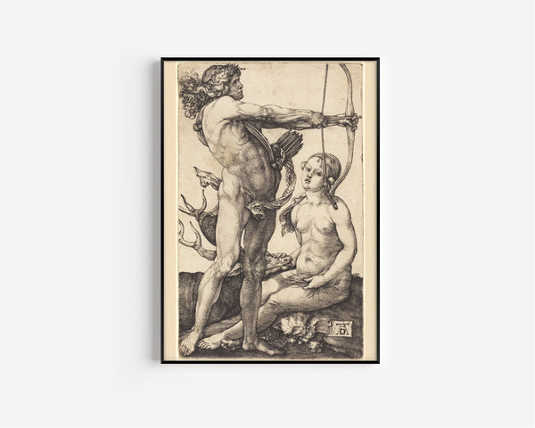 Albrecht Dürer — Apollo and Diana | Engraving Print