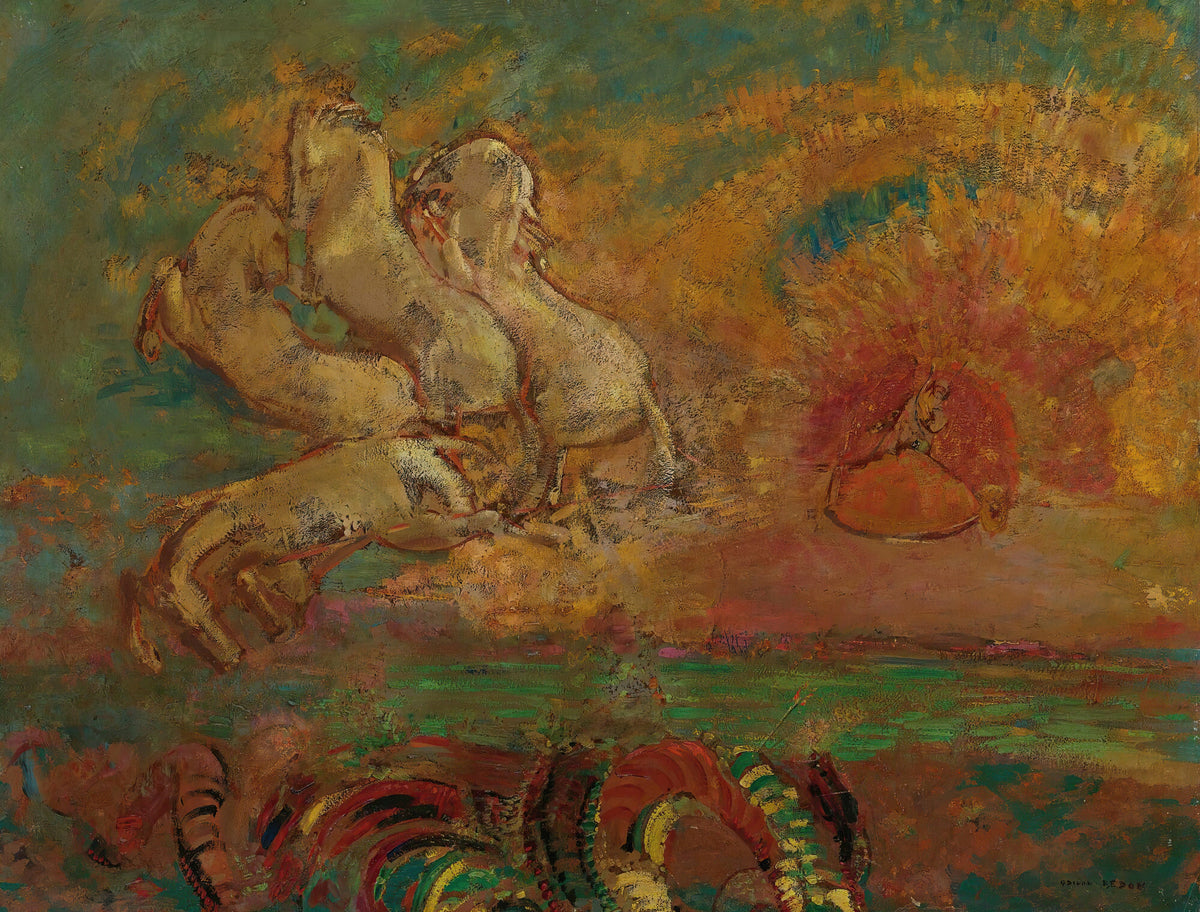 Odilon Redon — Apollo's Chariot and the Dragon | Symbolist Art Print