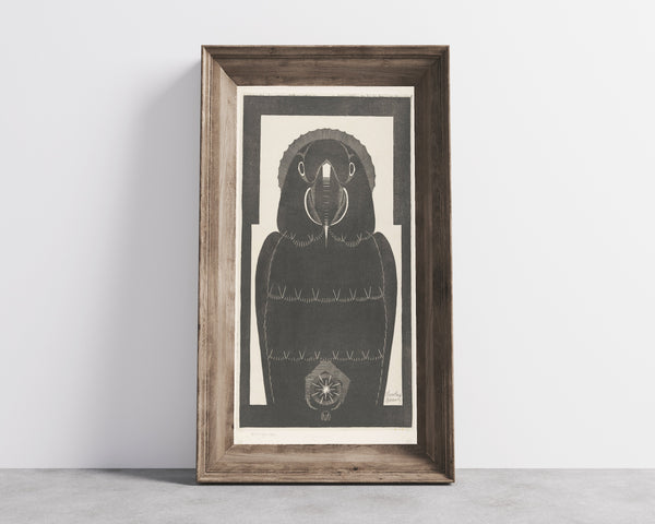Samuel Jessurun de Mesquita — Ara [Macaw] | Art Deco Woodcut Print