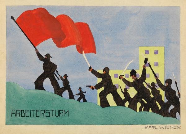 Karl Wiener — Arbeitersturm (Workers' Assault) | Vintage Poster Print