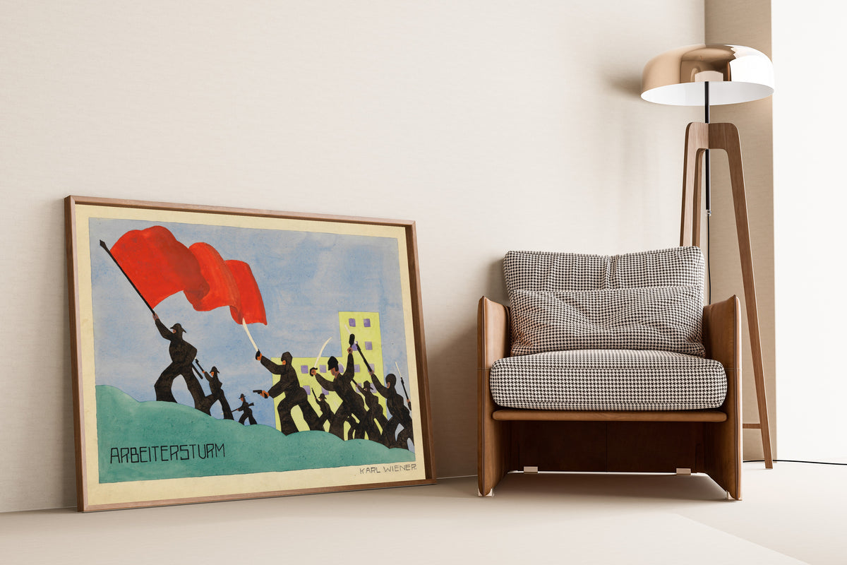 Karl Wiener — Arbeitersturm (Workers' Assault) | Vintage Poster Print