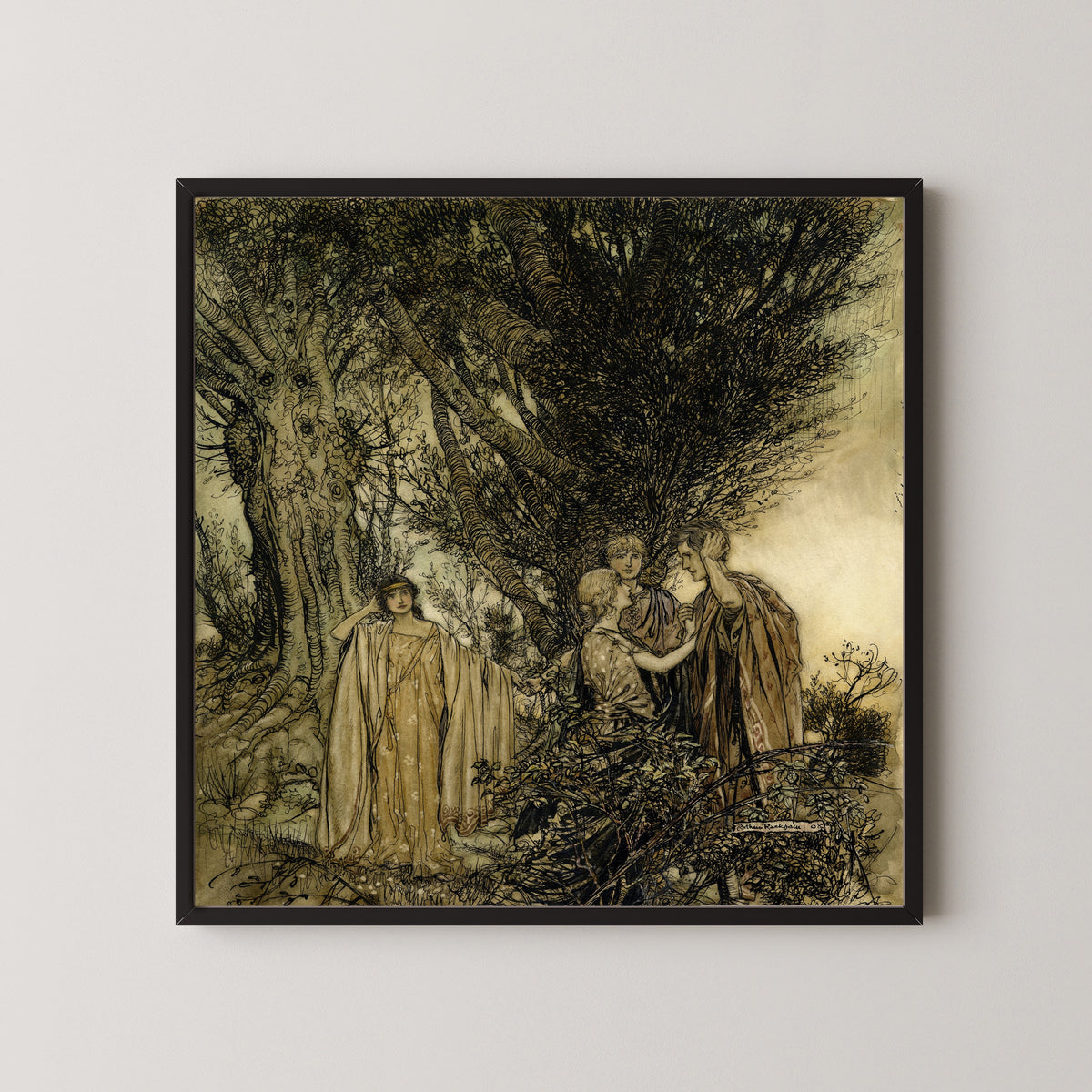 Arthur Rackham — Are You Sure That We Are Awake? | Shakespeare Illustration Print
